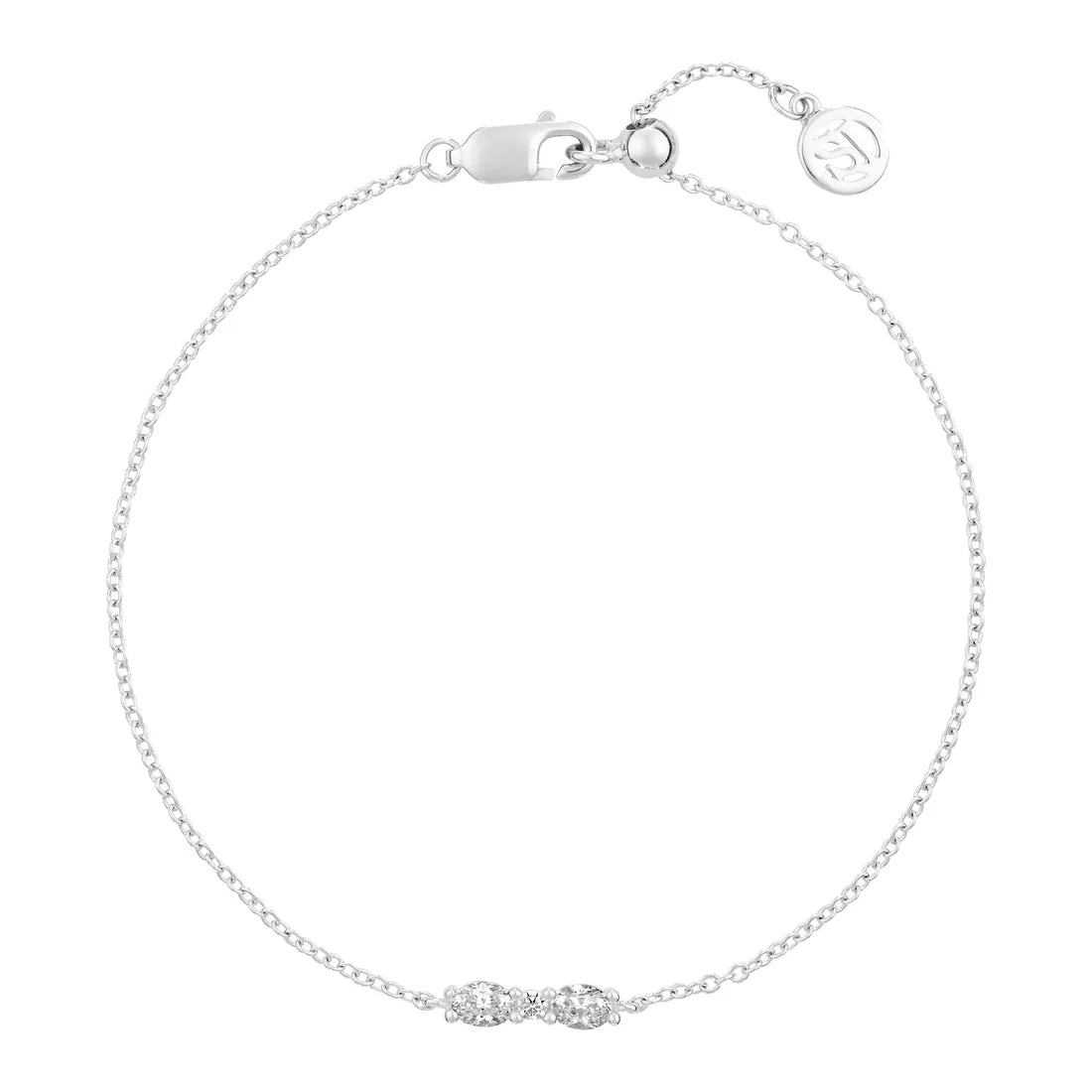 Ellera Ovale Armbånd Sølv
