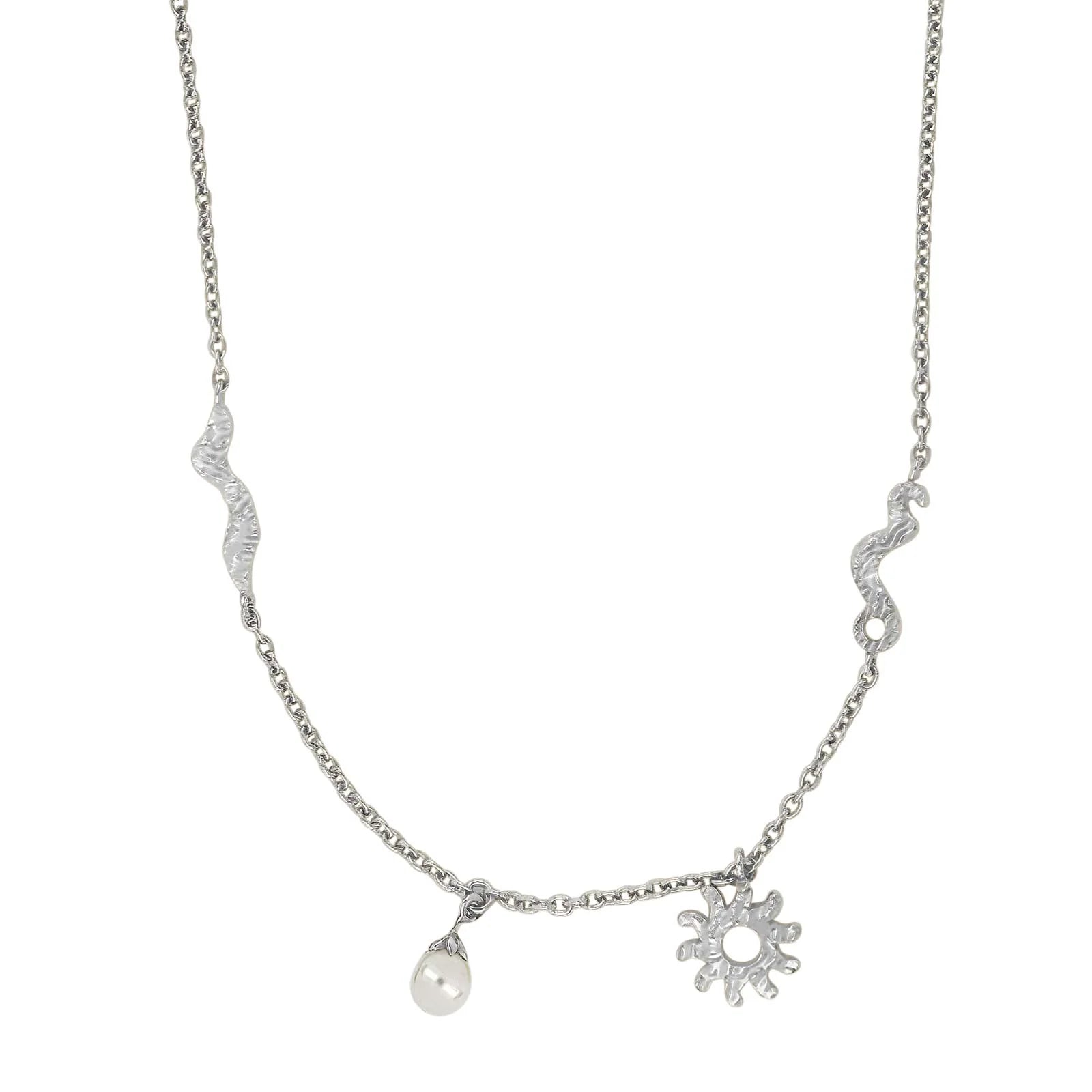 Rhodineret sølvhalskæde SPACES52