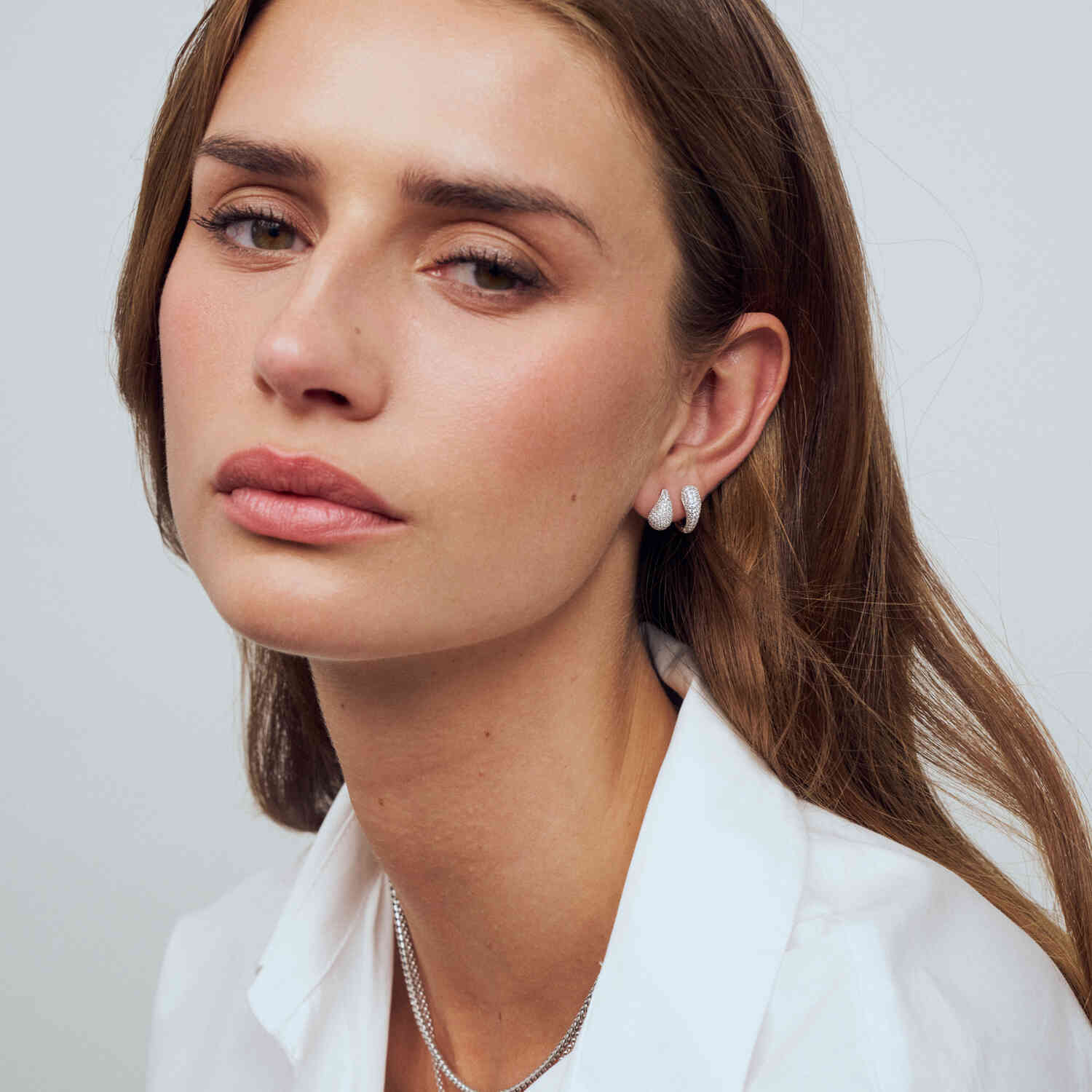 Øreringe Goccia Calara Piccolo Sølv