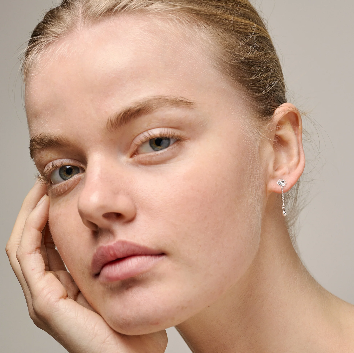 Sunshine drop sølv øreringe