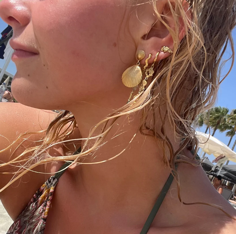 Sirena - Øreringe Forgyldt