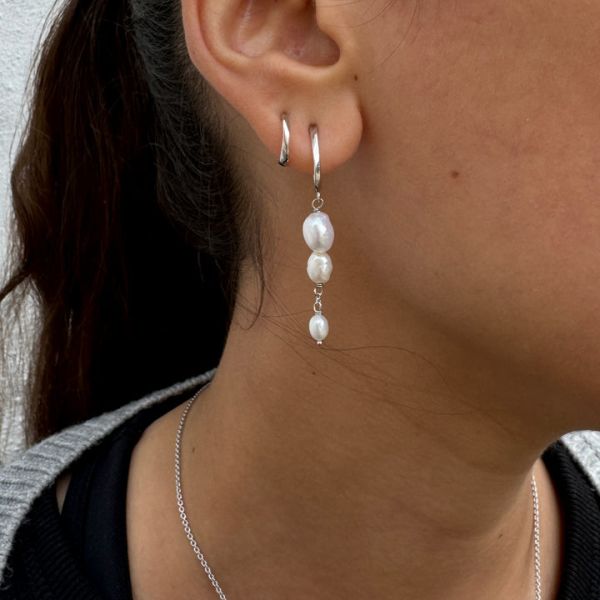 Izabel Camille Ellip creoler sølv