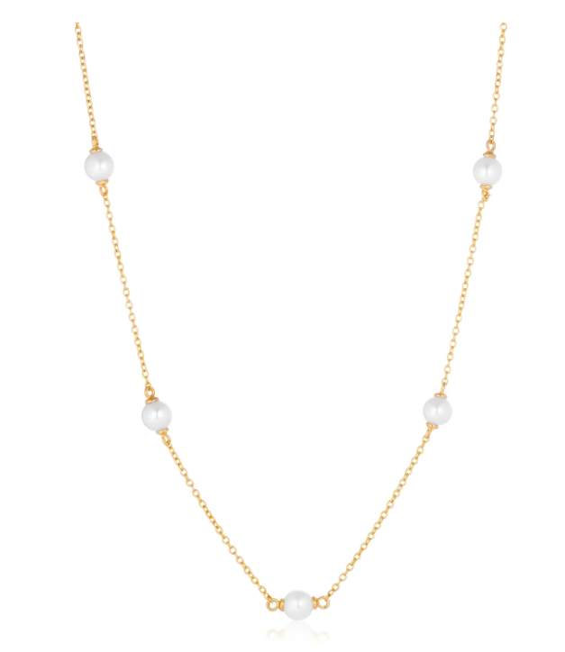 HALSKÆDE PADUA CINQUE - MED FERSKVANDSPERLER