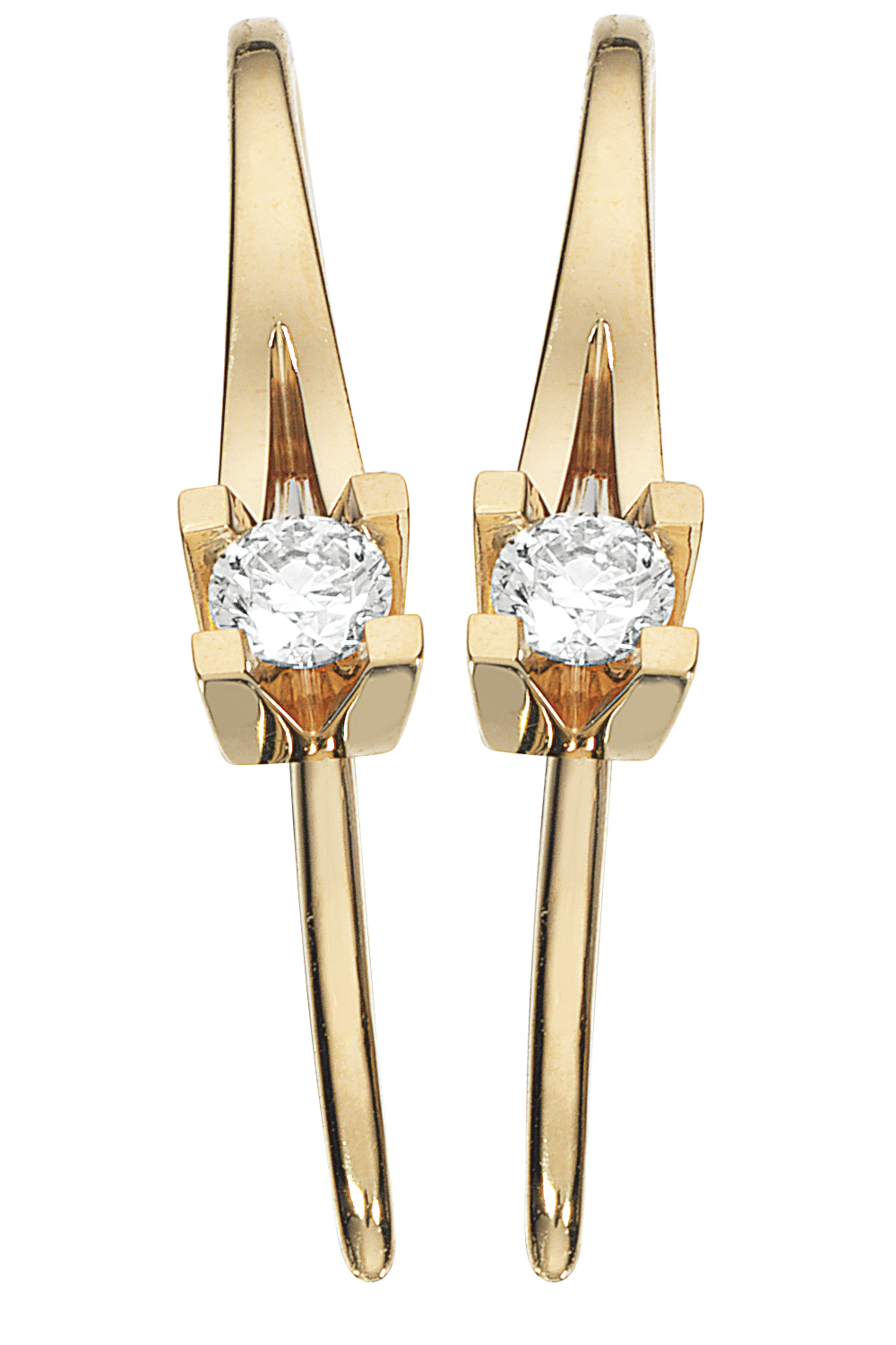 Kleopatra ørebøjle i 14kt. guld med diamanter - Sct. Mathias Ure & Guld