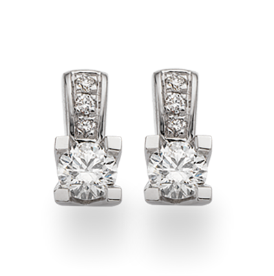 Kleopatra Queen ørestikker Hvidguld