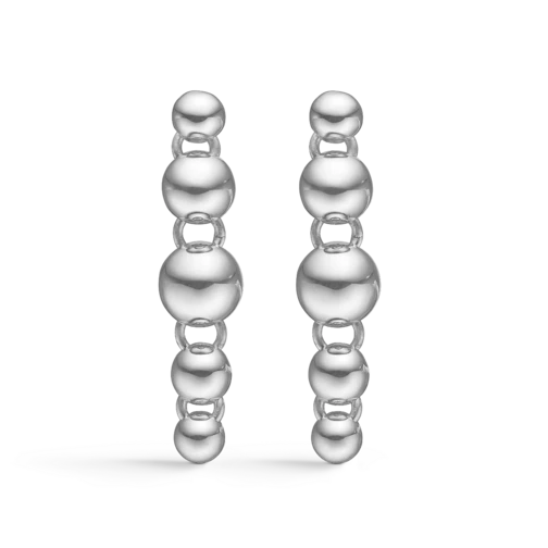 BIGGEST BALL sølv øreringe