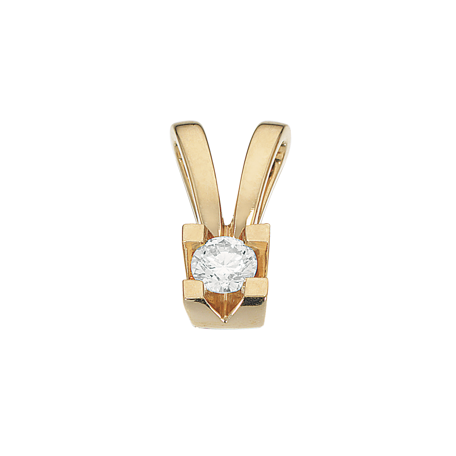 Kleopatra vedhæng i 14kt. guld med diamanter - Sct. Mathias Ure & Guld