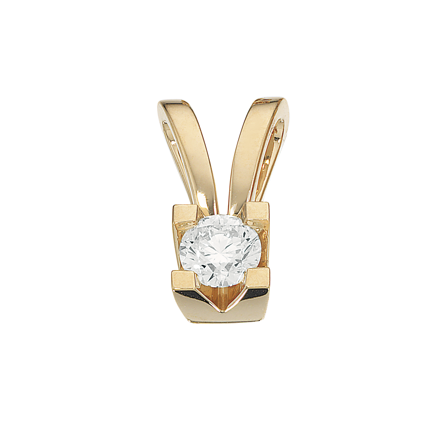 Kleopatra vedhæng i 14kt. guld med diamanter - Sct. Mathias Ure & Guld