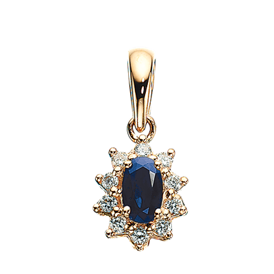 Vedhæng i 14 kt. hvidguld