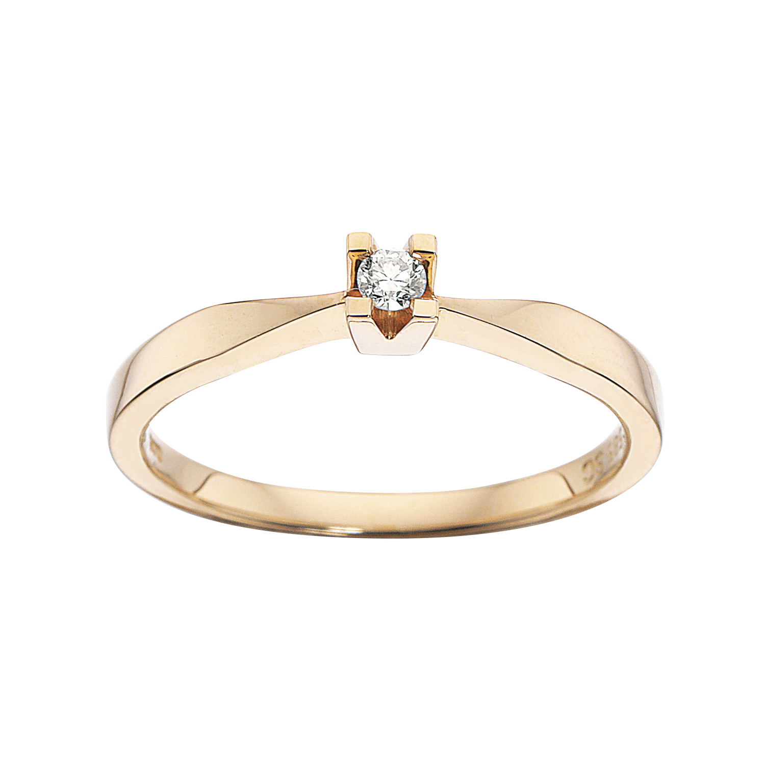 Kleopatra ring i 14kt. guld med diamanter - Sct. Mathias Ure & Guld