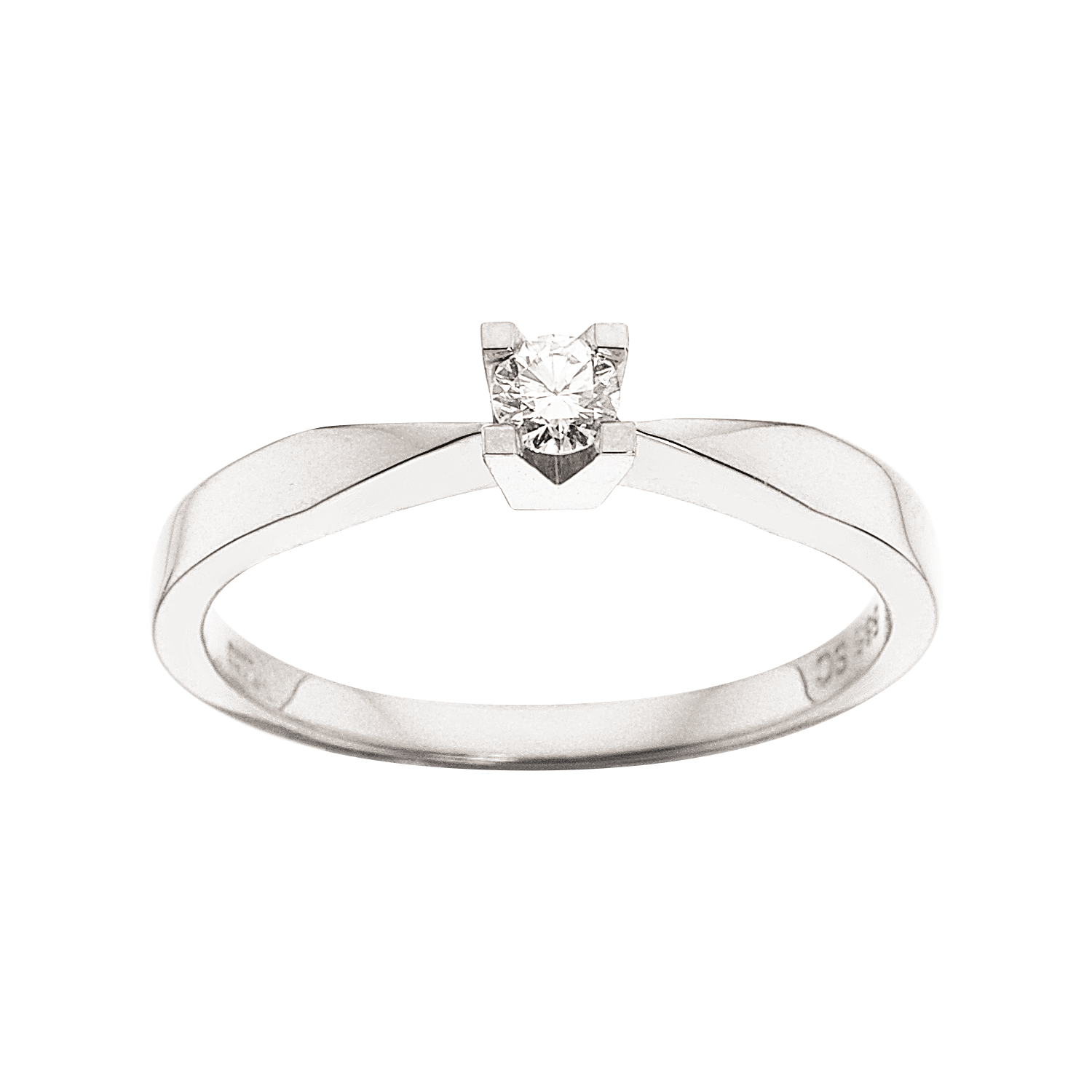 Kleopatra ring i 14kt. hvidguld med diamanter - Sct. Mathias Ure & Guld