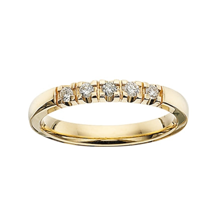 Grace alliance ring 14kt. guld med diamanter - Sct. Mathias Ure & Guld