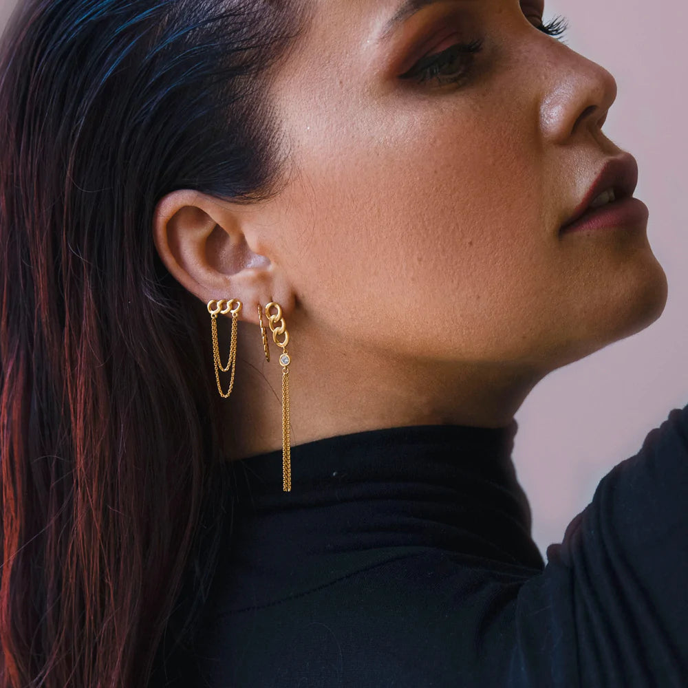 Sofie Schwartz - Lang Ørering Forgyldt