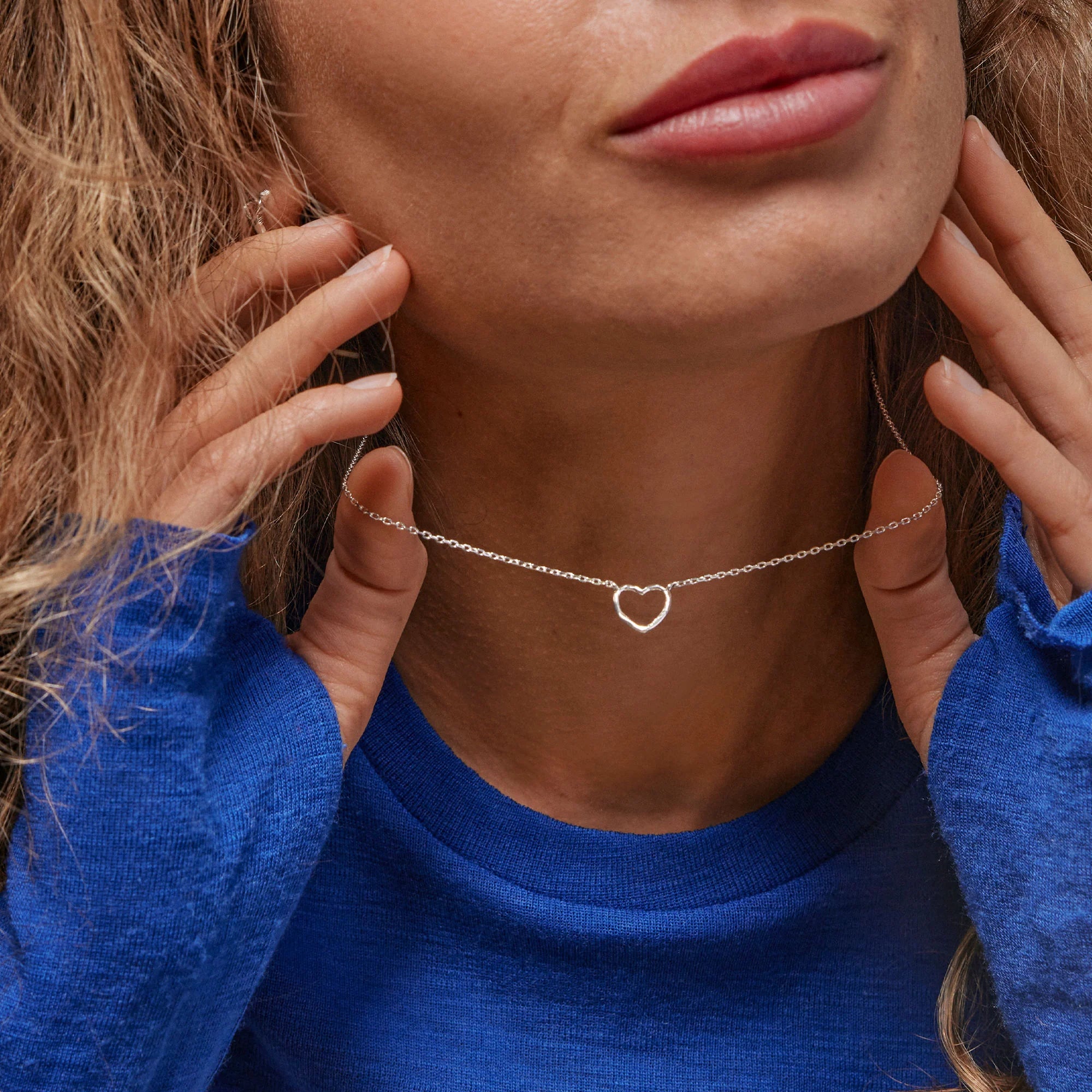 NECKLACE, ORGANIC HEART