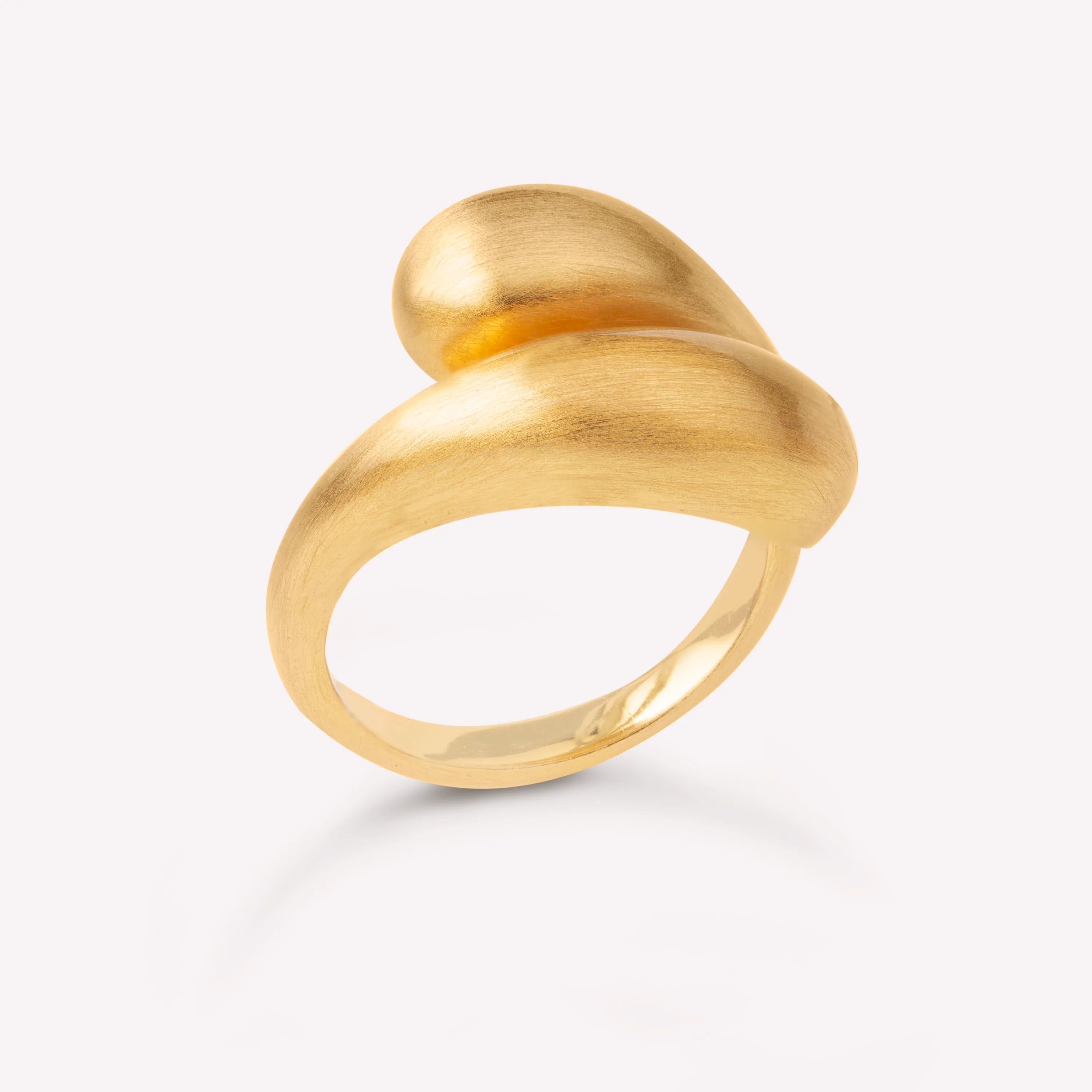 Ocean Flow Duo Ring Forgyldt
