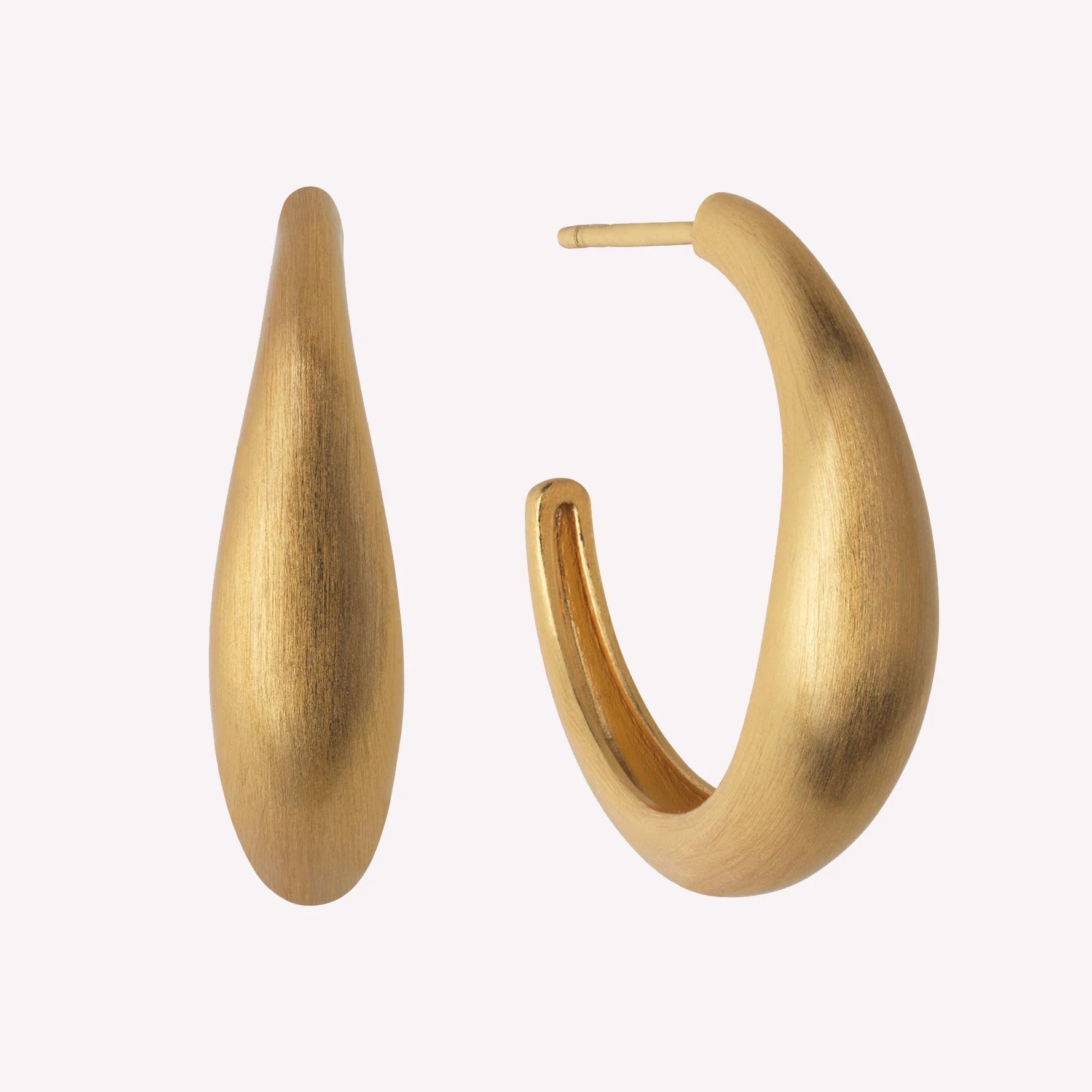 Ocean Flow forgyldte creoler, large