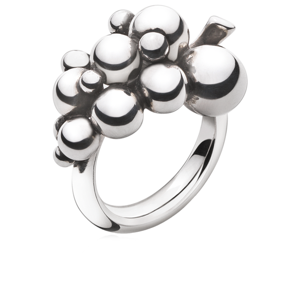 MOONLIGHT GRAPES ring - sterlingsølv, lille - Sct. Mathias Ure & Guld