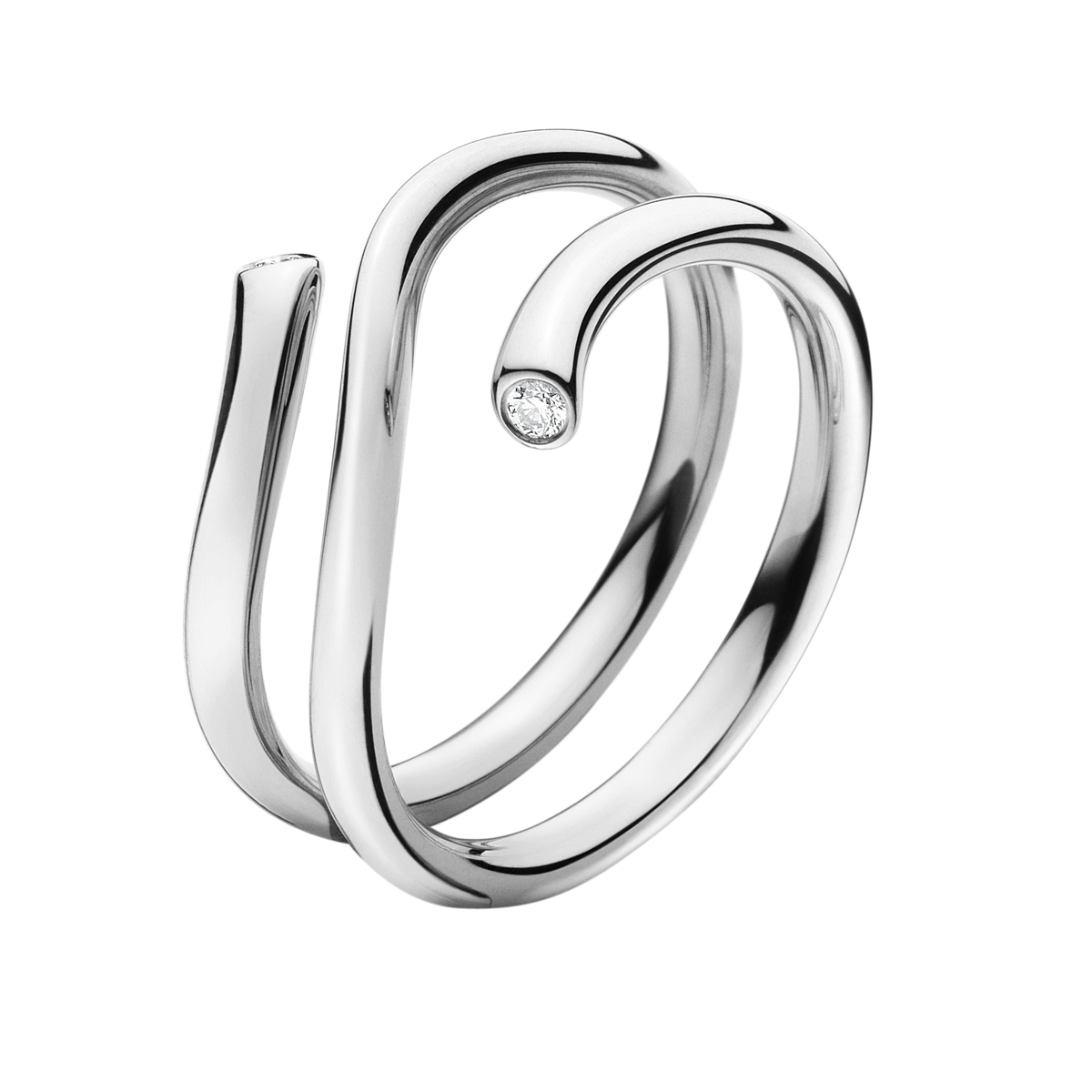 Magic Ring, 18kt Hvidguld m. Diamanter - Sct. Mathias Ure & Guld