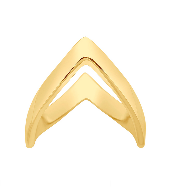 Siersbøl, V- ring forgyldt - Sct. Mathias Ure & Guld