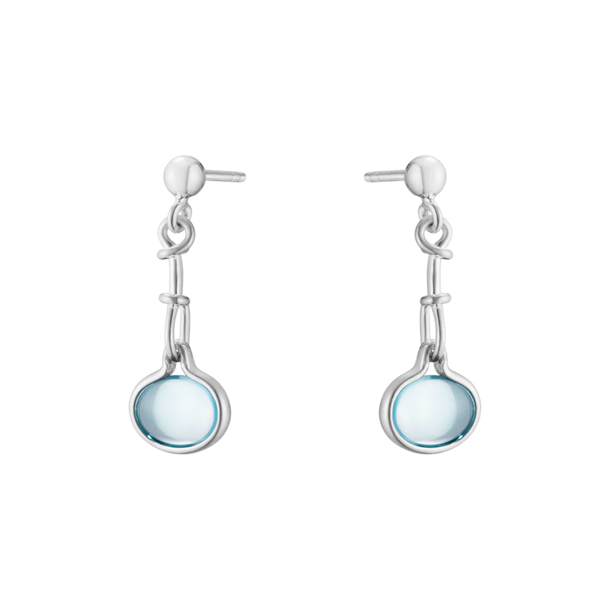 Georg Jensen Torun øreringe m/blå topas