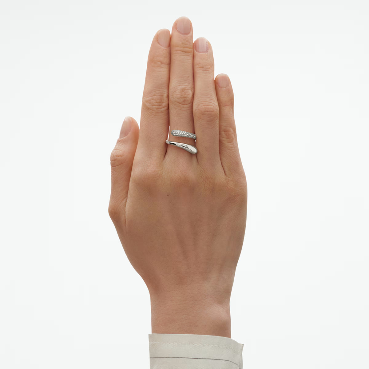 Mercy ring i sølv med diamanter, 0,37 ct.